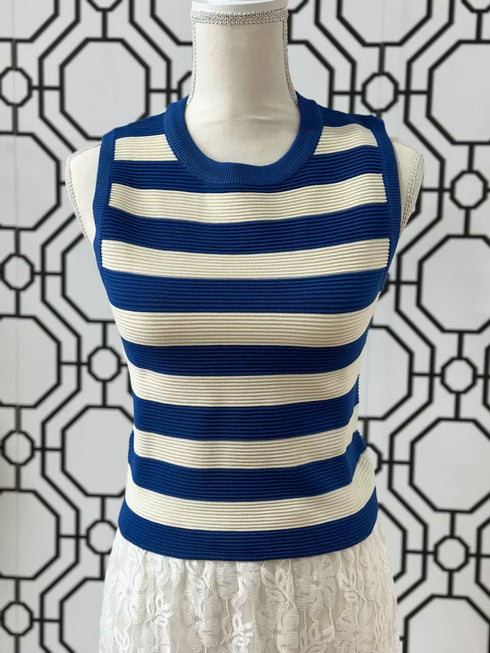 BLUE-CREAM STRIPES